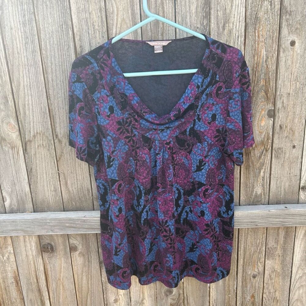 White Stag Vintage blouse short sleeve size large.